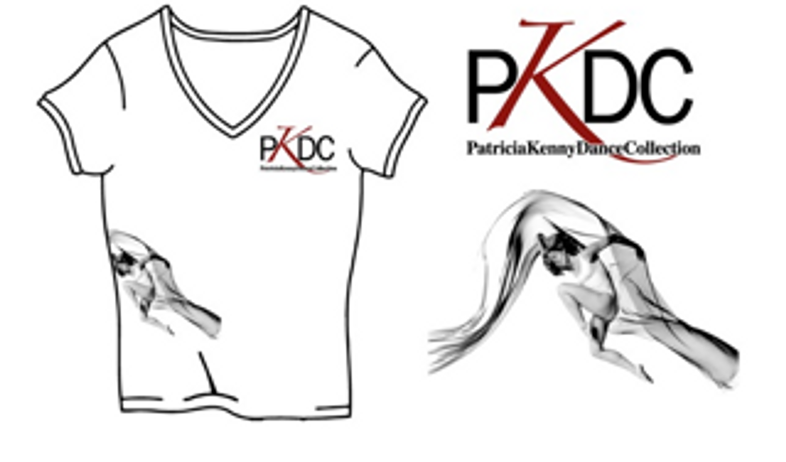 PKDC White V-Neck T-Shirt